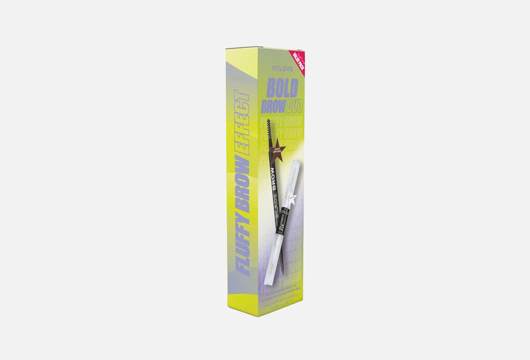 RELOVE REVOLUTION Brow Pencil & Fixing Gel Set Fluffy Brow Duo
