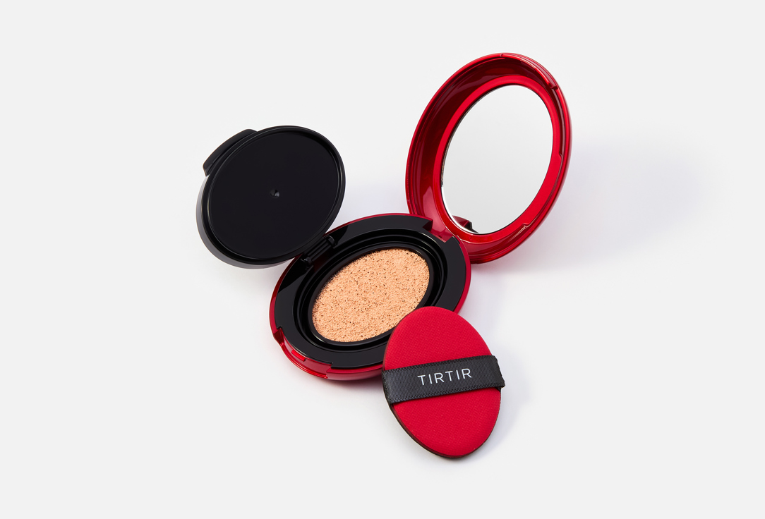 TIRTIR Long-Wear Satin Cushion Foundation SPF 40 Mask Fit Red 17C, Porcelain 4.5 g TIRTIR Long-Wear Satin Cushion Foundation SPF 40 Mask Fit Red