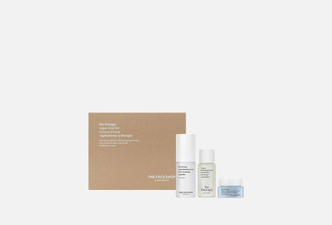 THE FACE SHOP Toner, Essence and Face Cream Set The Therapy Vegan Trial