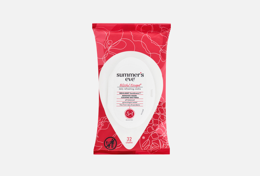 SUMMER EVE Intimate Cleansing Cloths Blissfull Escape