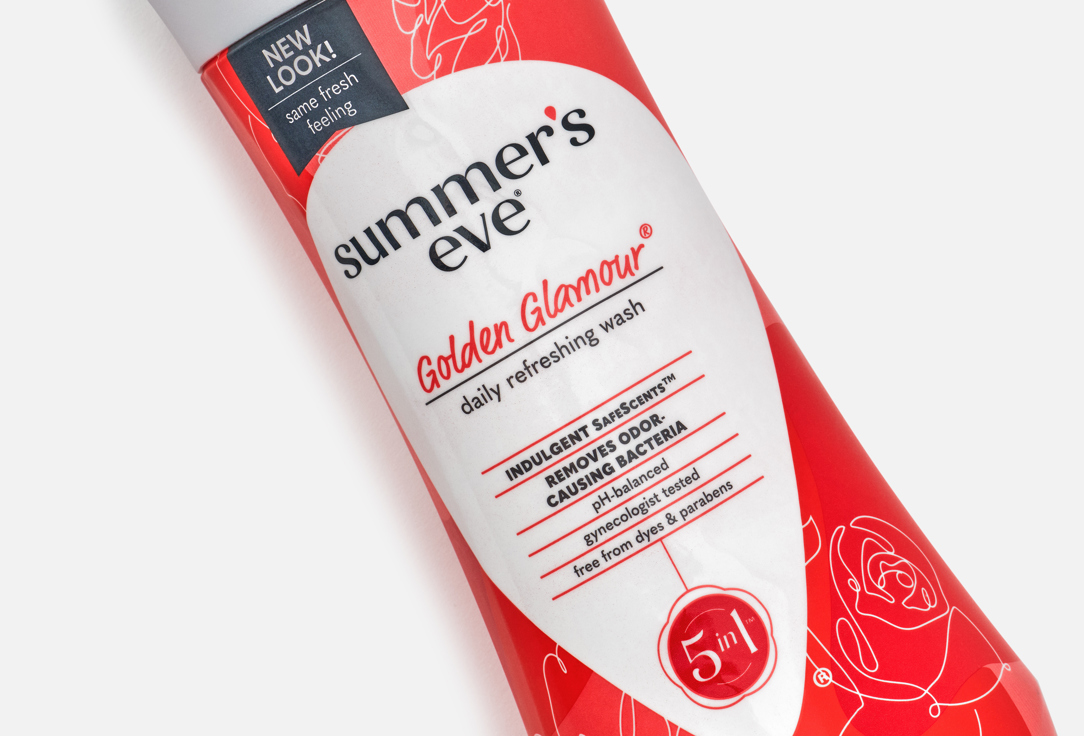 SUMMER EVE Intimate Cleansing Wash Golden Glamour 5 in 1