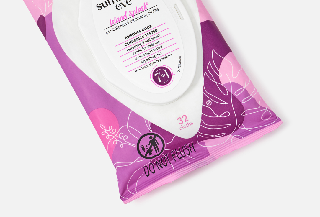 SUMMER EVE Intimate Cleansing Cloths Island Splash