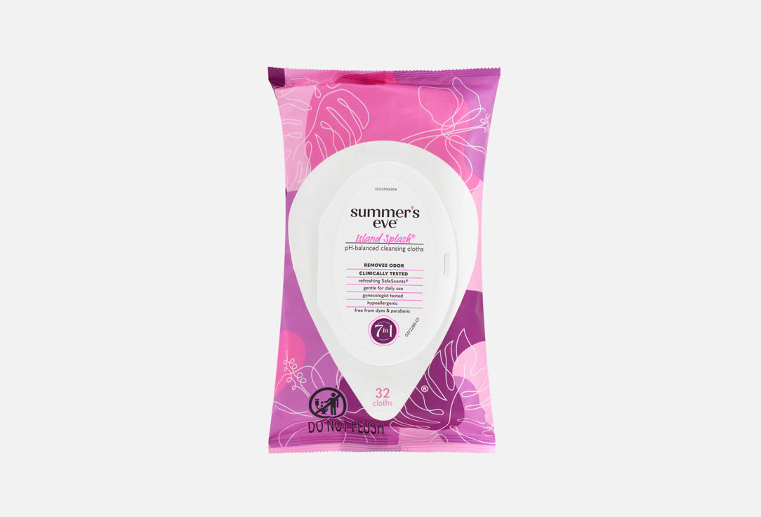 SUMMER EVE Intimate Cleansing Cloths Island Splash