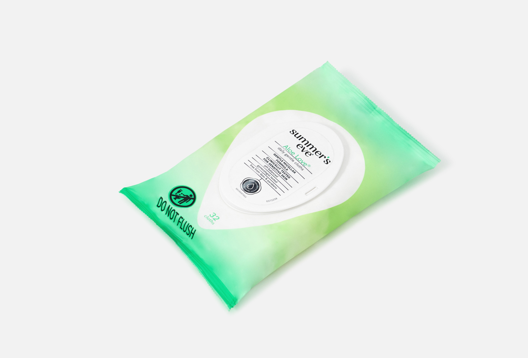 SUMMER EVE Intimate Cleansing Cloths For Sensitive Skin Aloe Love