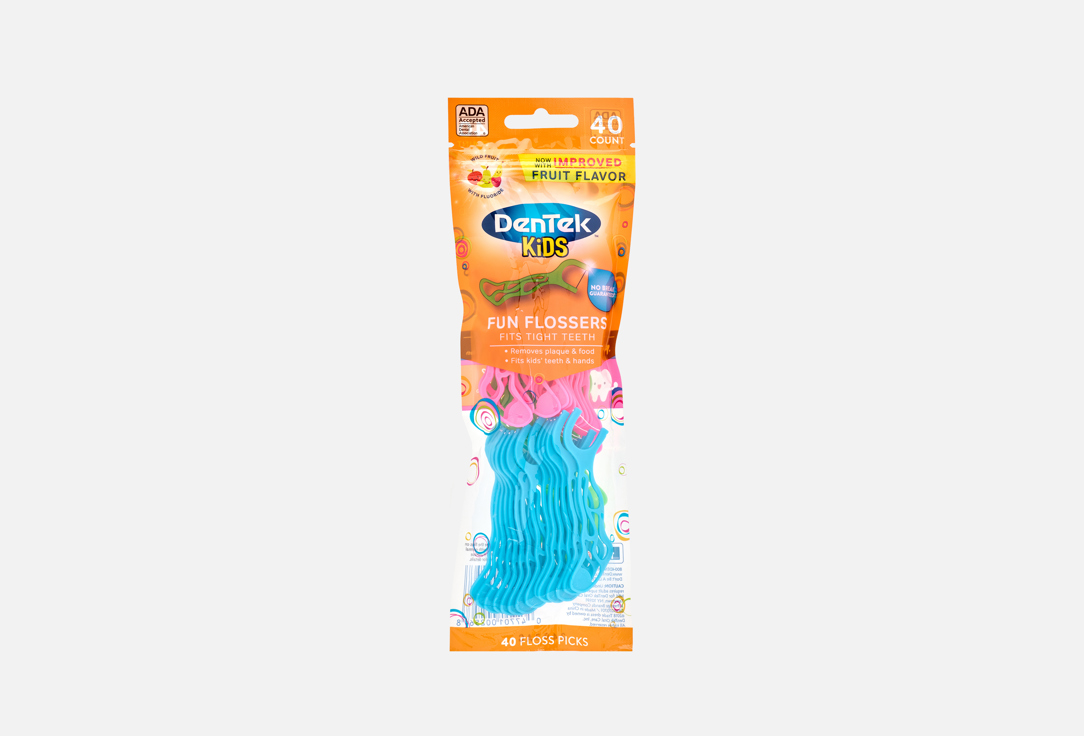 DENTEK Kids Dental Flossers Fun Flossers 40 pcs DENTEK Kids Dental Flossers Fun Flossers