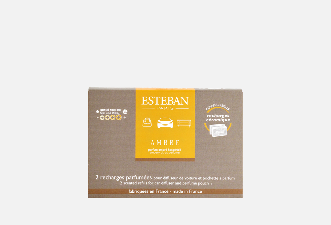 Esteban Paris Parfums Car perfume diffuser Refill Ambre