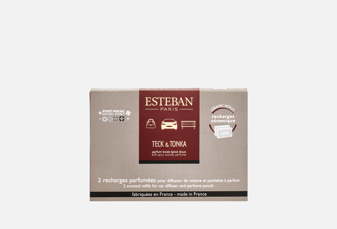 Esteban Paris Parfums Car perfume diffuser Teck et Tonka