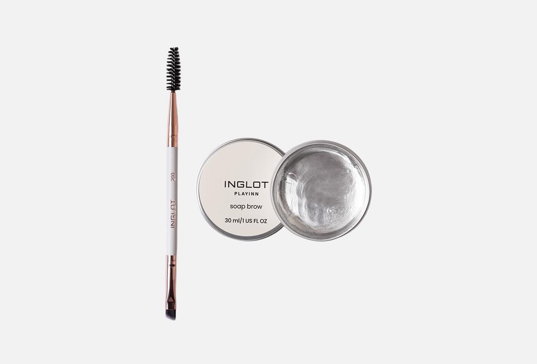 Inglot Brow Soap & Brush Make-up Set PlayInn Brow Buddies 2 pcs Inglot Brow Soap & Brush Make-up Set PlayInn Brow Buddies