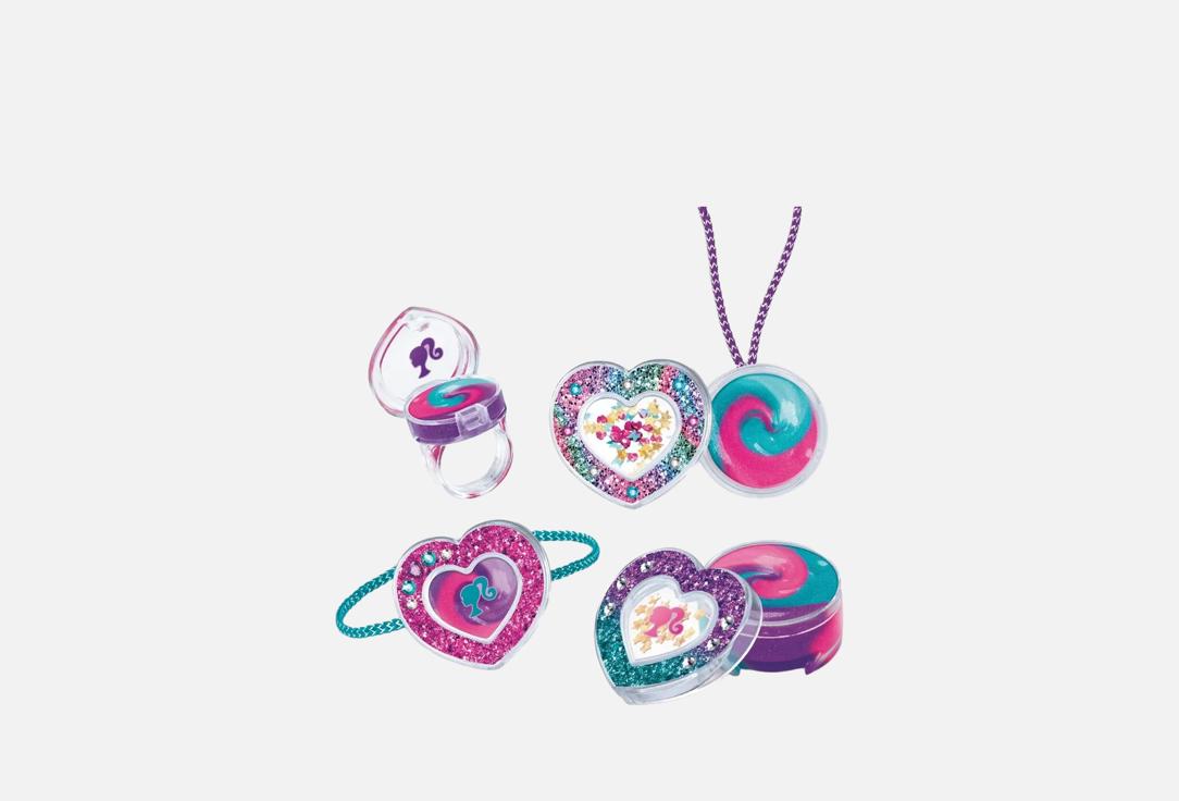 Barbie Kids makeup playset Sparkling Sweet Heart Lip Gloss Lockets
