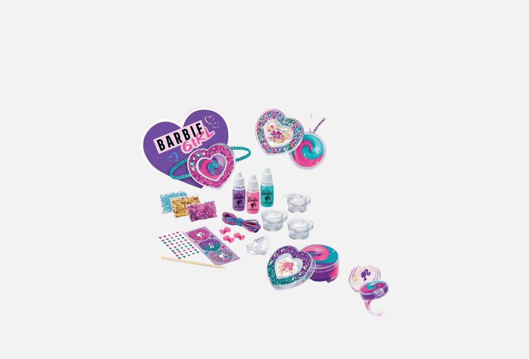 Barbie Kids makeup playset Sparkling Sweet Heart Lip Gloss Lockets