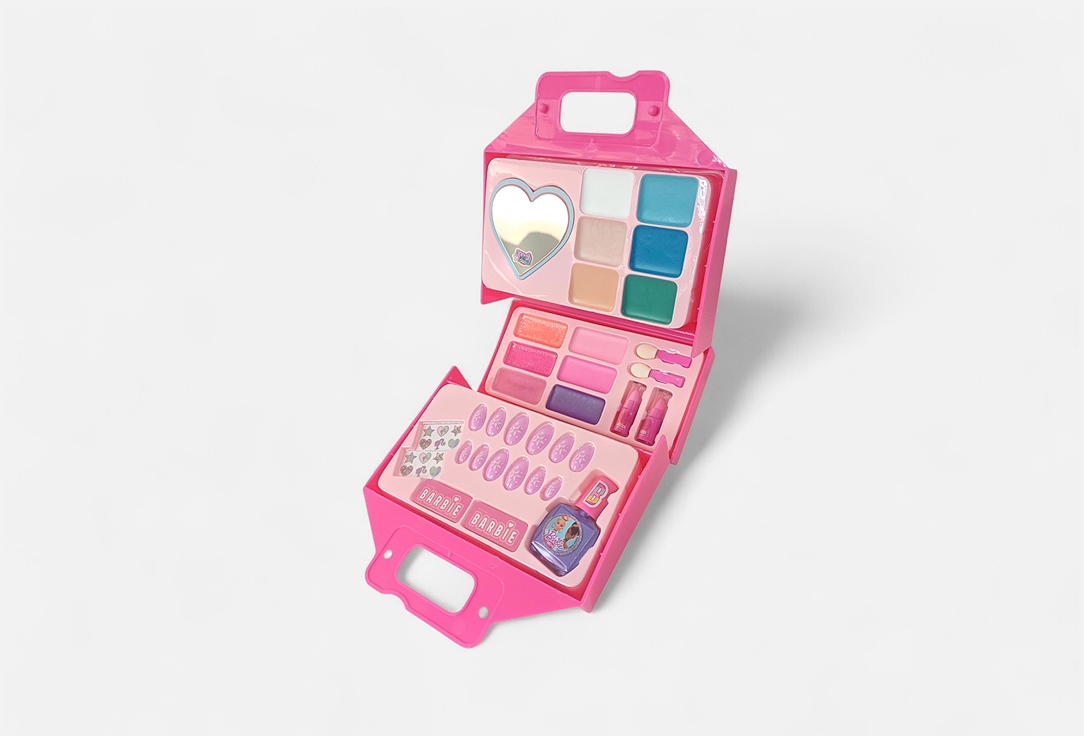 Barbie Kids makeup & nail design playset Big Handbag with Cosmetic Set