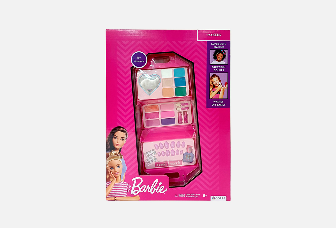 Barbie Kids makeup & nail design playset Big Handbag with Cosmetic Set