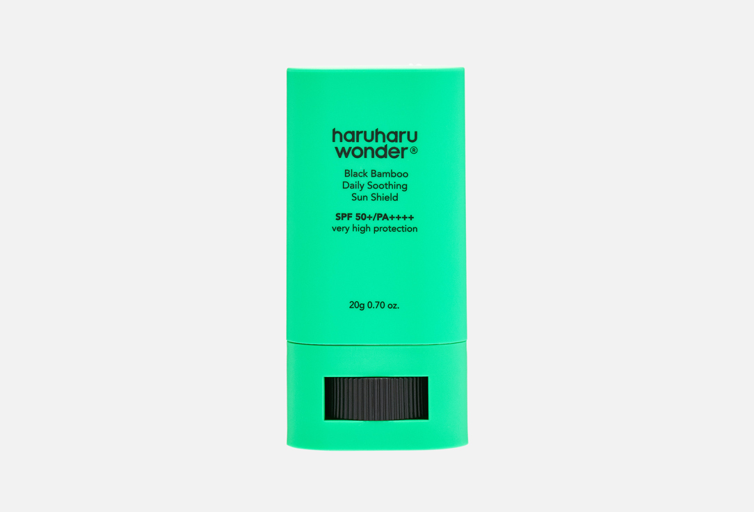 Haruharu Wonder Face Stick SPF50+ BLACK BAMBOO daily soothing sun shield