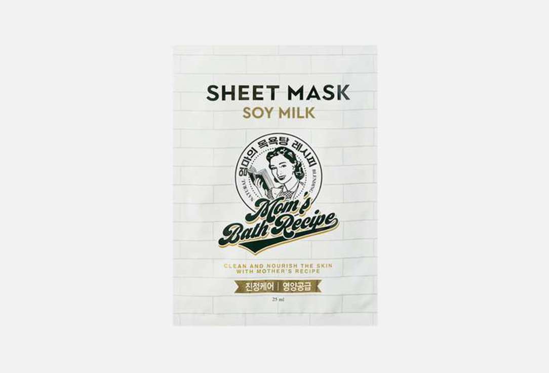 Mom's Bath Recipe Face Sheet Mask Soy Milk