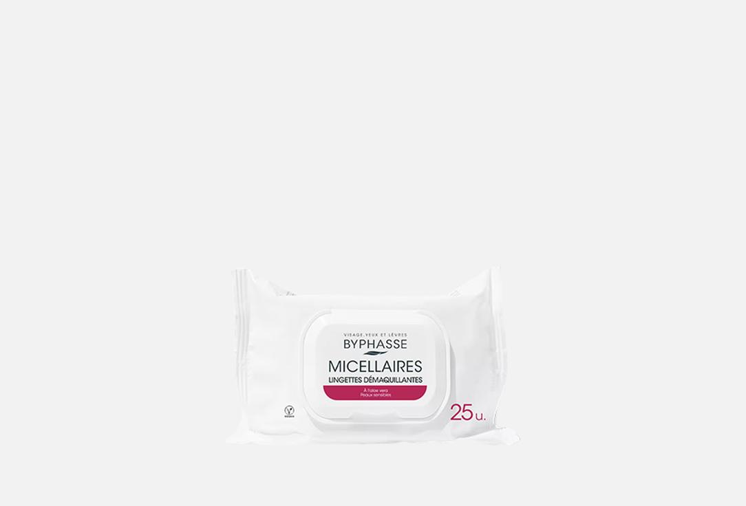 BYPHASSE Make-Up Remover Wipes Micellar Solution 25 pcs BYPHASSE Make-Up Remover Wipes Micellar Solution