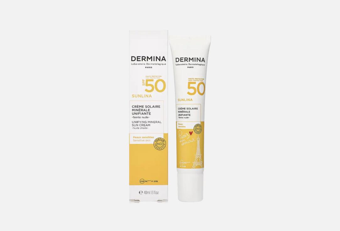 Dermina Face Cream SPF50 Sunlina Mineral Sun Cream 40 ml Dermina Face Cream SPF50 Sunlina Mineral Sun Cream