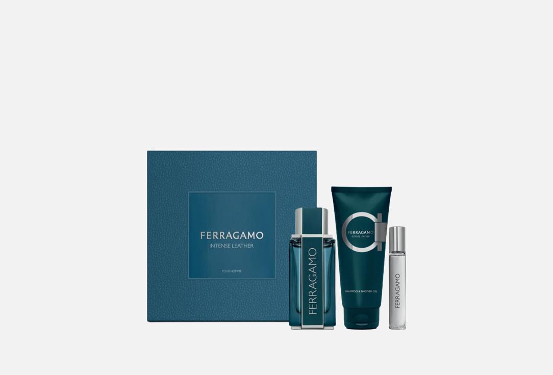 Ferragamo Eau de toilette &  Shower Gel Set Intense Leather