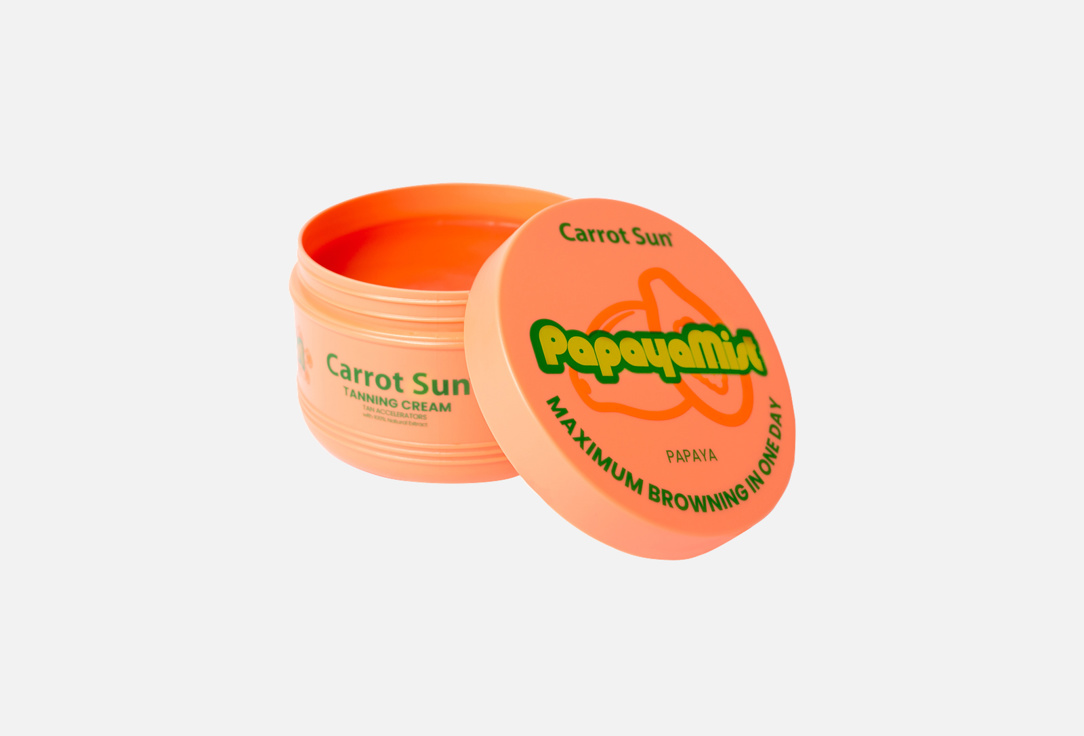 Carrot Sun Tan Accelerating Body Cream Papaya Mist