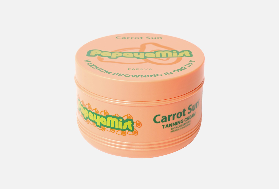Carrot Sun Tan Accelerating Body Cream Papaya Mist