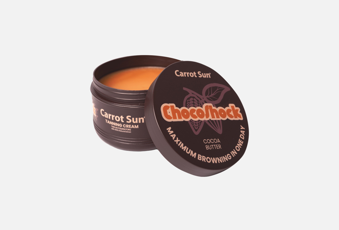 Carrot Sun Tan Accelerating Body Cream Choco Shock