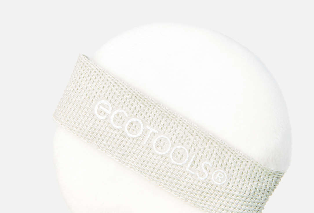 EcoTools Пуховка для пудры в футляре Sea gems pearl puff + case