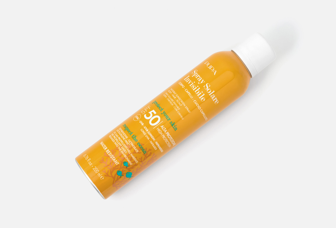 Pupa Invisible body, hair & scalp mist SPF 50 Spray Solare Invisible 200 ml Pupa Invisible body, hair & scalp mist SPF 50 Spray Solare Invisible