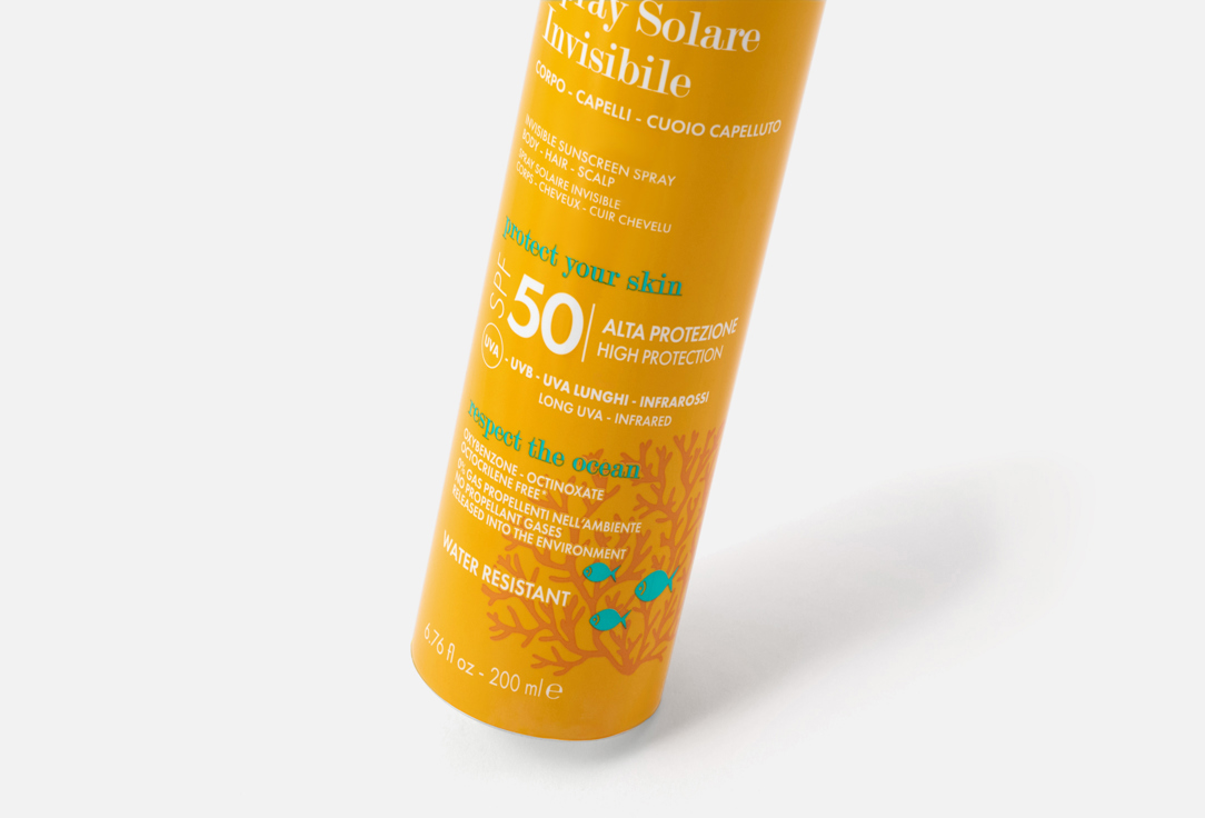 Pupa Invisible body, hair & scalp mist SPF 50 Spray Solare Invisible 200 ml Pupa Invisible body, hair & scalp mist SPF 50 Spray Solare Invisible