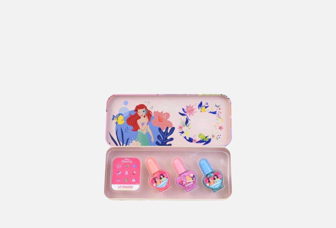 LIP SMACKER Nail Polish Set for kids Disney Princess Nail Polish Tin