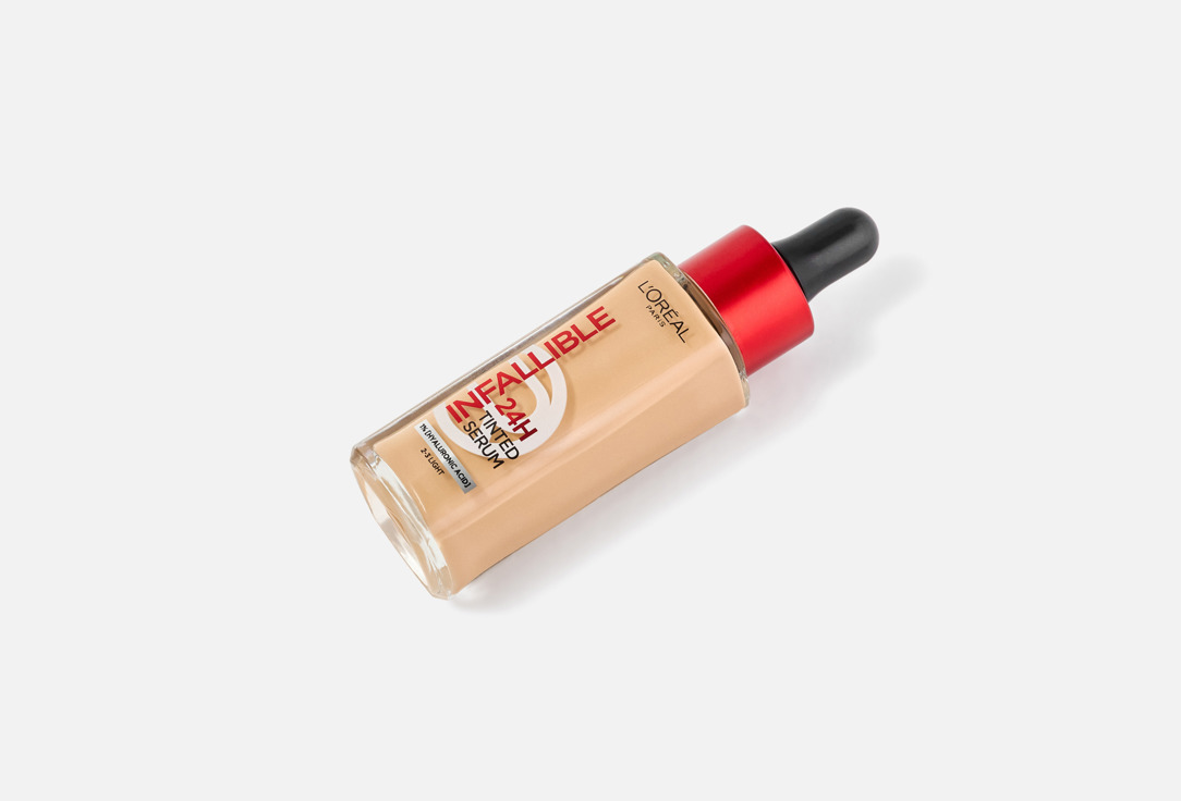 L'Oreal Paris Illuminating & Moisturizing Liquid Foundation Infallible 24H Tinted Serum 2-3, Light 30 ml L'Oreal Paris Illuminating & Moisturizing Liquid Foundation Infallible 24H Tinted Serum