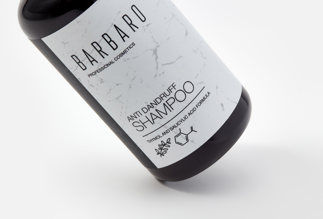 BARBARO Anti dandruff shampo thymol and salicylic acid 250 ml BARBARO Anti dandruff shampo thymol and salicylic acid