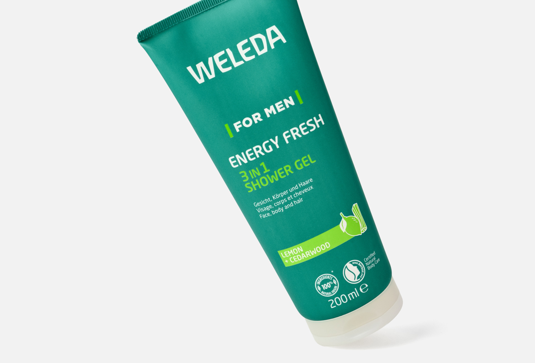 Weleda Invigorating Shower Gel 3-In-1 For Men Energy Fresh 200 ml Weleda Invigorating Shower Gel 3-In-1 For Men Energy Fresh
