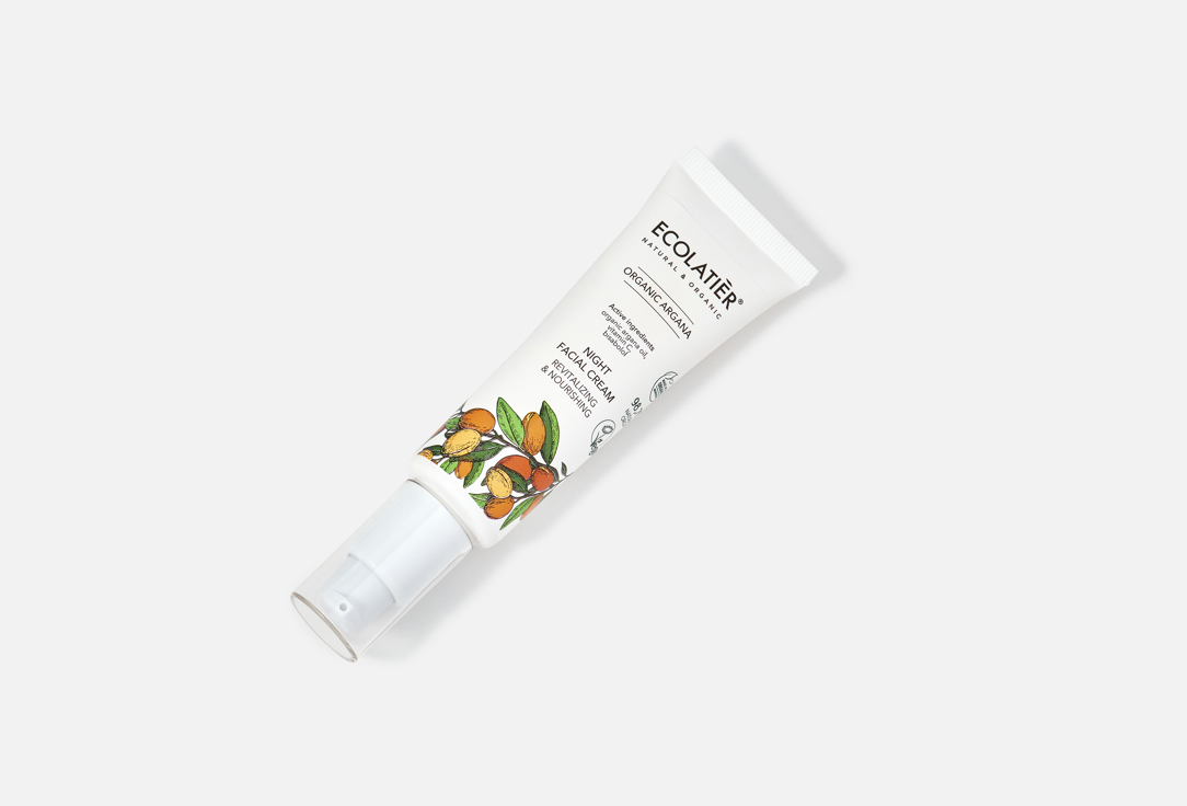 ECOLATIER Revitalizing & Nourishing Night Facial Cream Organic Argana 50 ml ECOLATIER Revitalizing & Nourishing Night Facial Cream Organic Argana