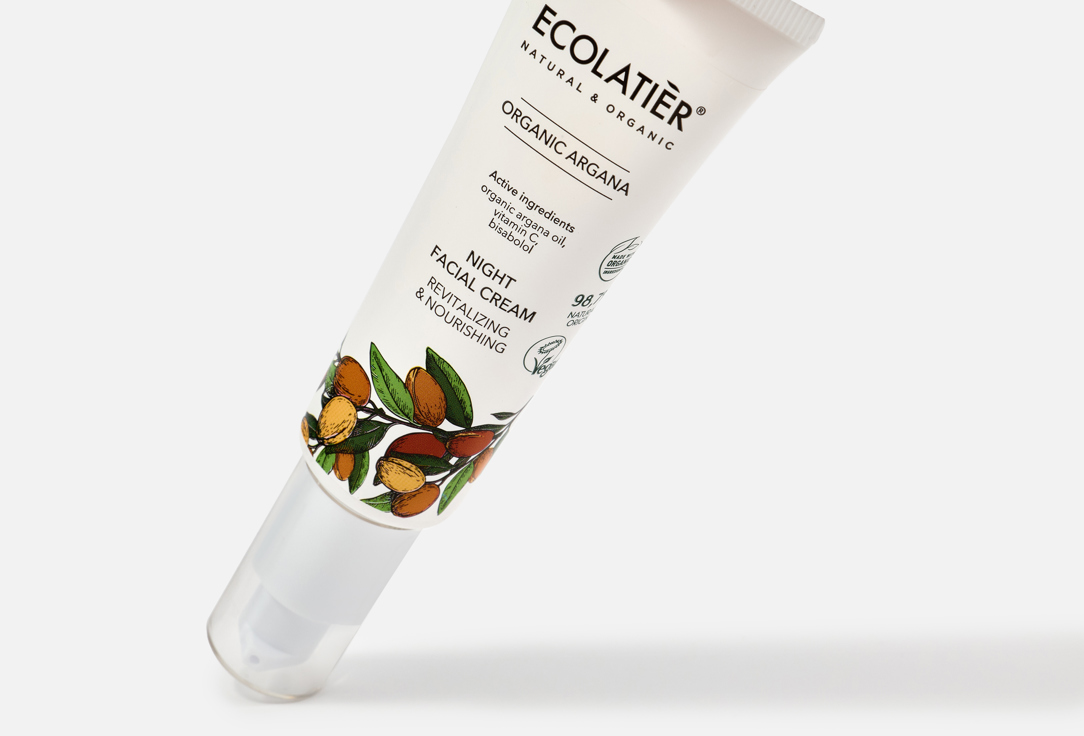 ECOLATIER Revitalizing & Nourishing Night Facial Cream Organic Argana 50 ml ECOLATIER Revitalizing & Nourishing Night Facial Cream Organic Argana