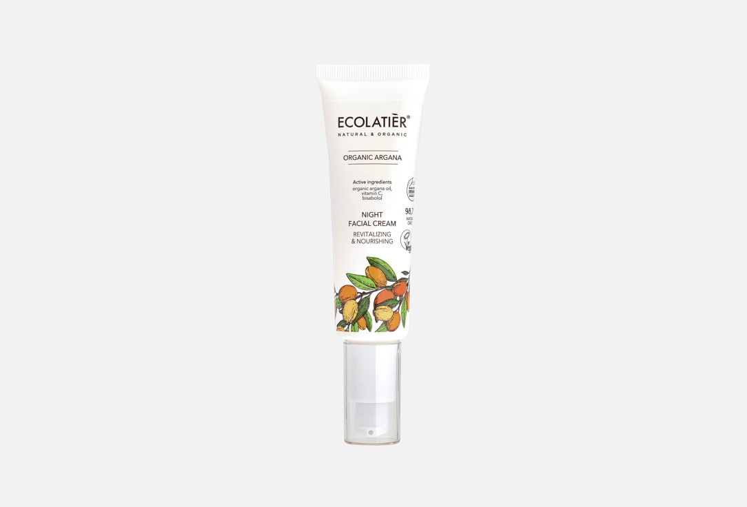 ECOLATIER Revitalizing & Nourishing Night Facial Cream Organic Argana 50 ml ECOLATIER Revitalizing & Nourishing Night Facial Cream Organic Argana