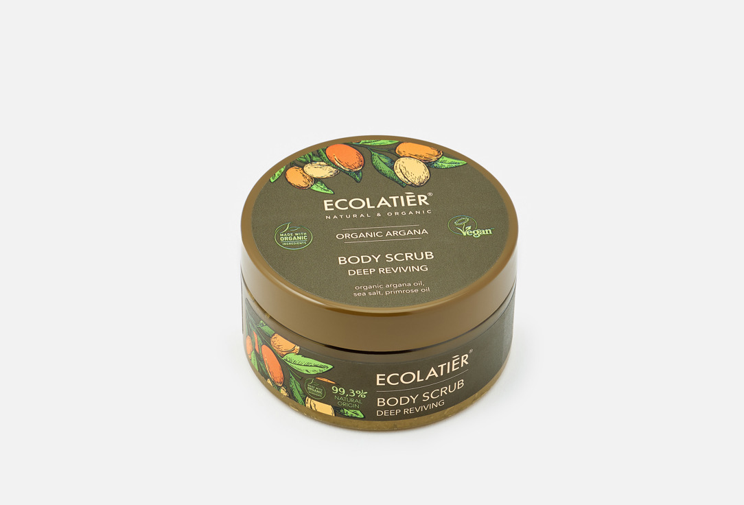 ECOLATIER Deep Reviving Body Scrub Organic Arganа 200 ml ECOLATIER Deep Reviving Body Scrub Organic Arganа