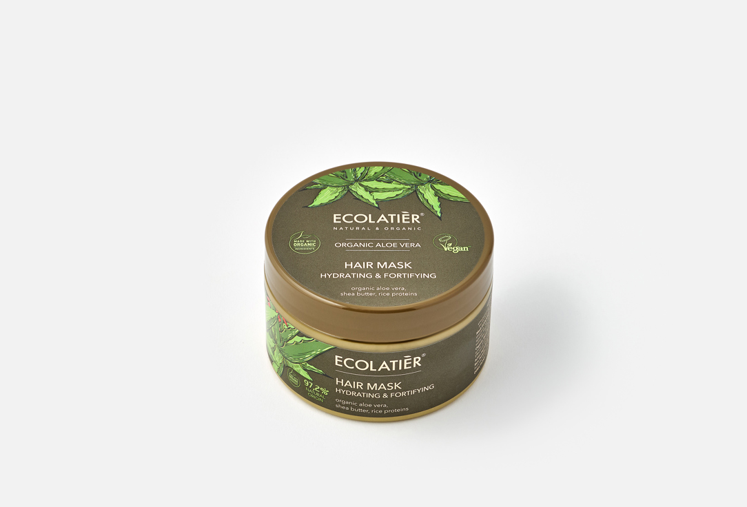 ECOLATIER Hydrating & Fortifying Hair Mask Organic Aloe Vera 250 ml ECOLATIER Hydrating & Fortifying Hair Mask Organic Aloe Vera