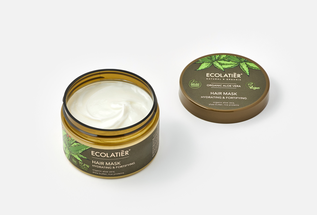 ECOLATIER Hydrating & Fortifying Hair Mask Organic Aloe Vera 250 ml ECOLATIER Hydrating & Fortifying Hair Mask Organic Aloe Vera