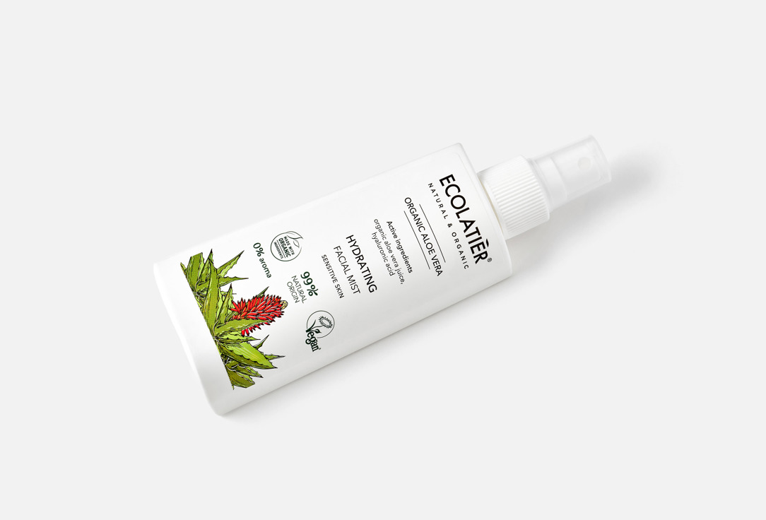 ECOLATIER Hydrating Facial Mist Organic Aloe Vera