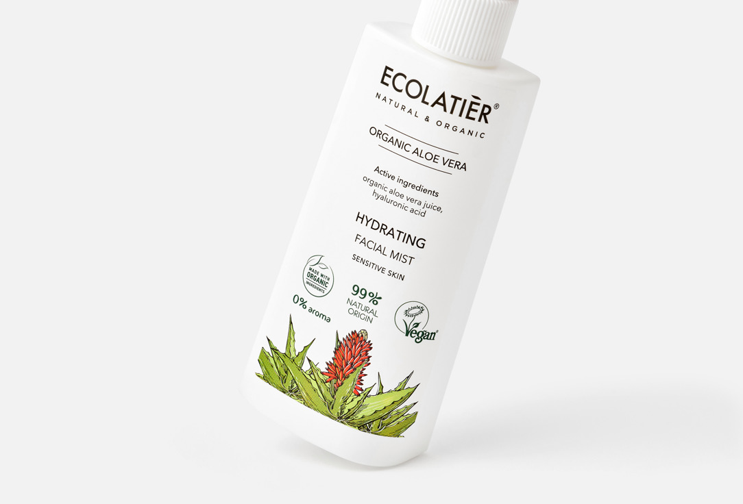 ECOLATIER Hydrating Facial Mist Organic Aloe Vera
