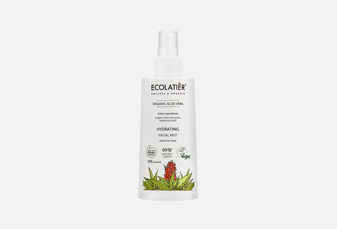 ECOLATIER Hydrating Facial Mist Organic Aloe Vera