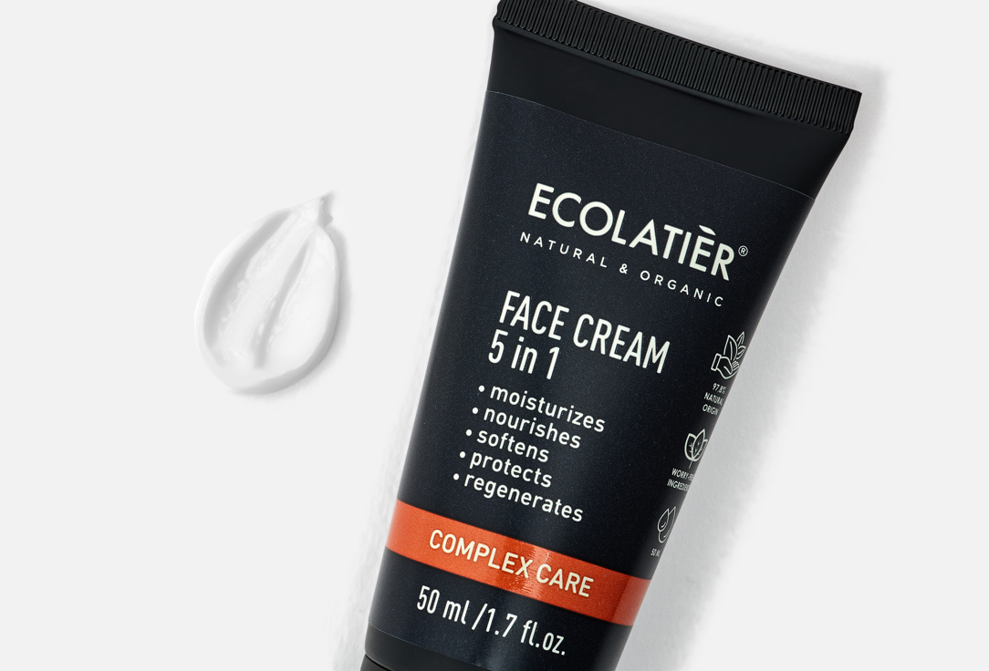 ECOLATIER Nourishing & Moisturizing Face Cream 5-in-1 Complex care 50 ml ECOLATIER Nourishing & Moisturizing Face Cream 5-in-1 Complex care