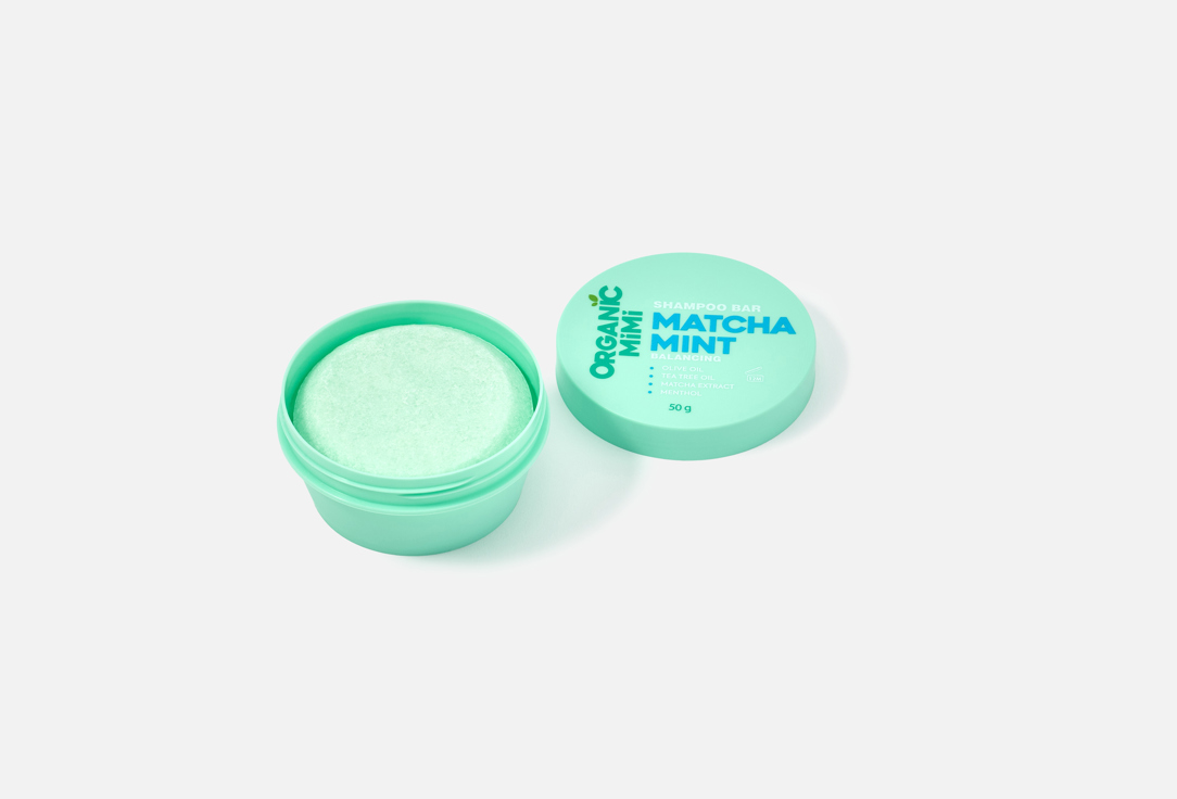ORGANIC MIMI Balancing Shampoo Bar Matcha Mint 50 g ORGANIC MIMI Balancing Shampoo Bar Matcha Mint