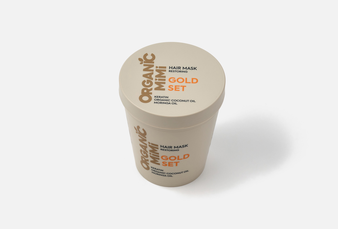 ORGANIC MIMI Restoring Hair Mask Gold Set