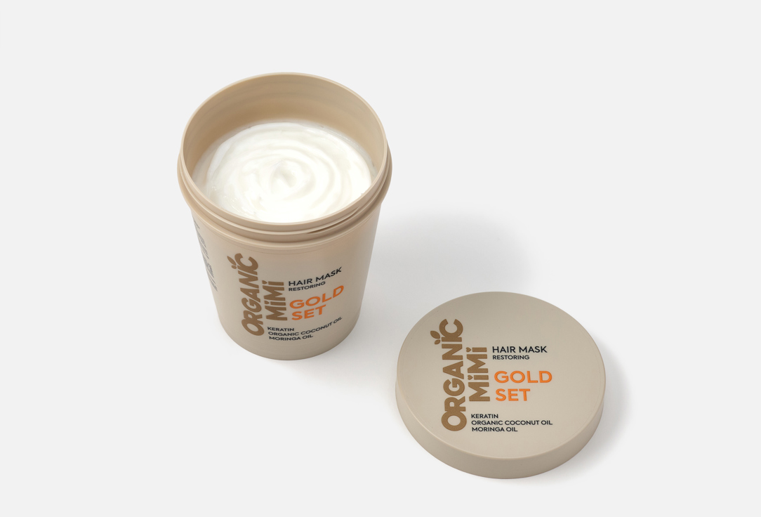 ORGANIC MIMI Restoring Hair Mask Gold Set