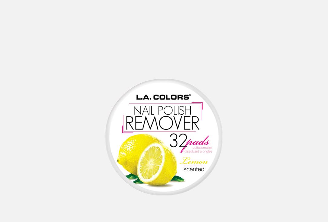 L.A. COLORS Nail Polish Remover Pads Lemon Scent