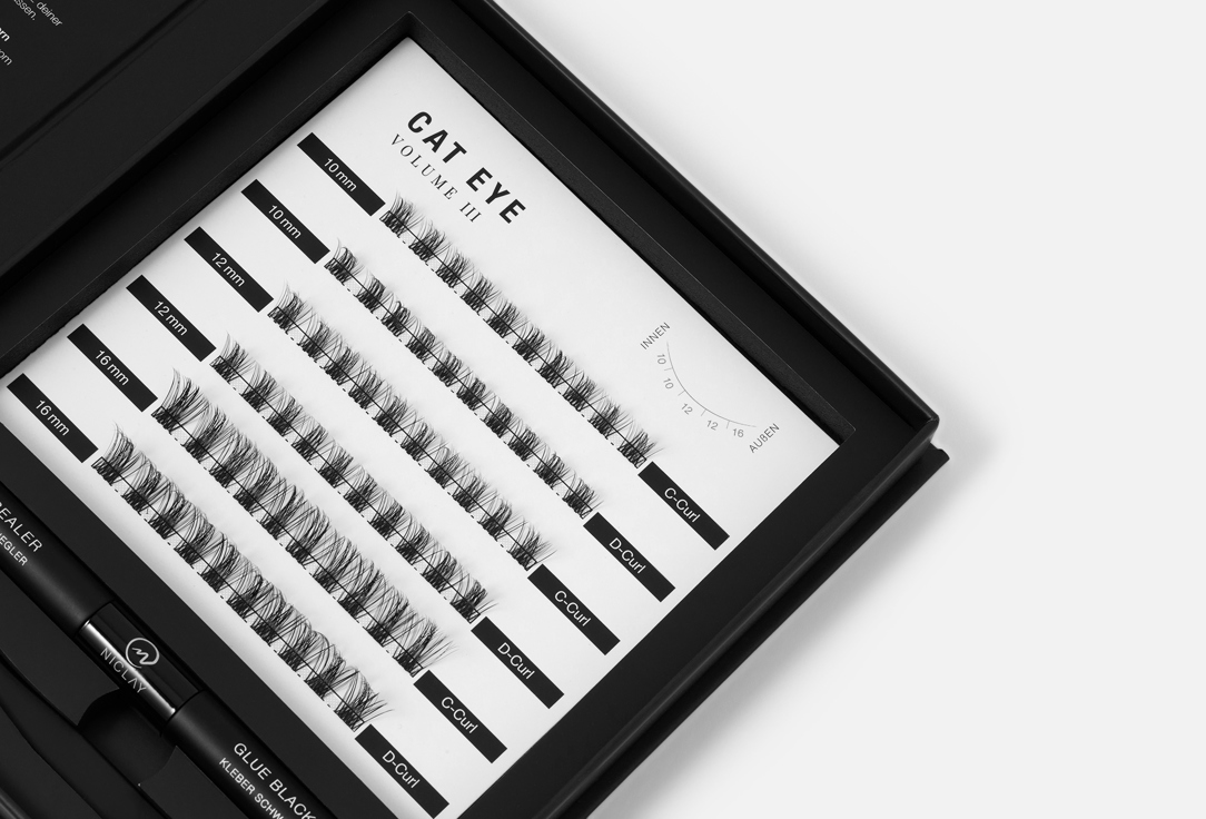 NICLAYS  False Eyelashes Kit DIY Set Cat Eye