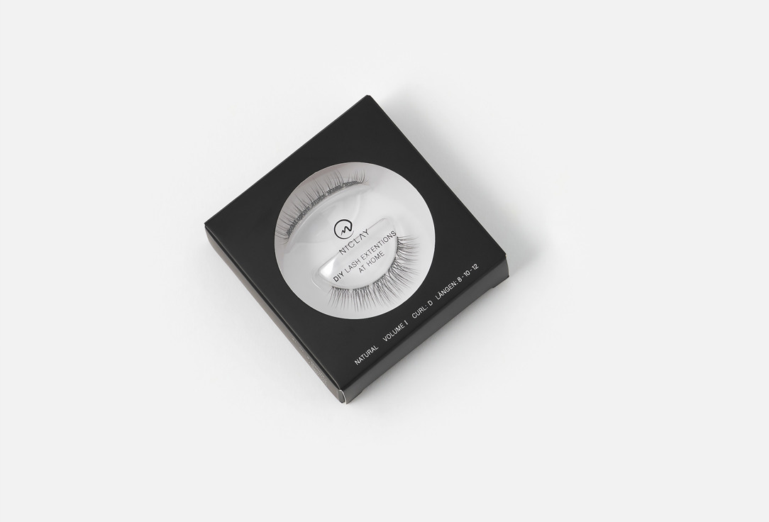 NICLAYS  False Eyelashes DIY Lash Minibox Natural D-Curl