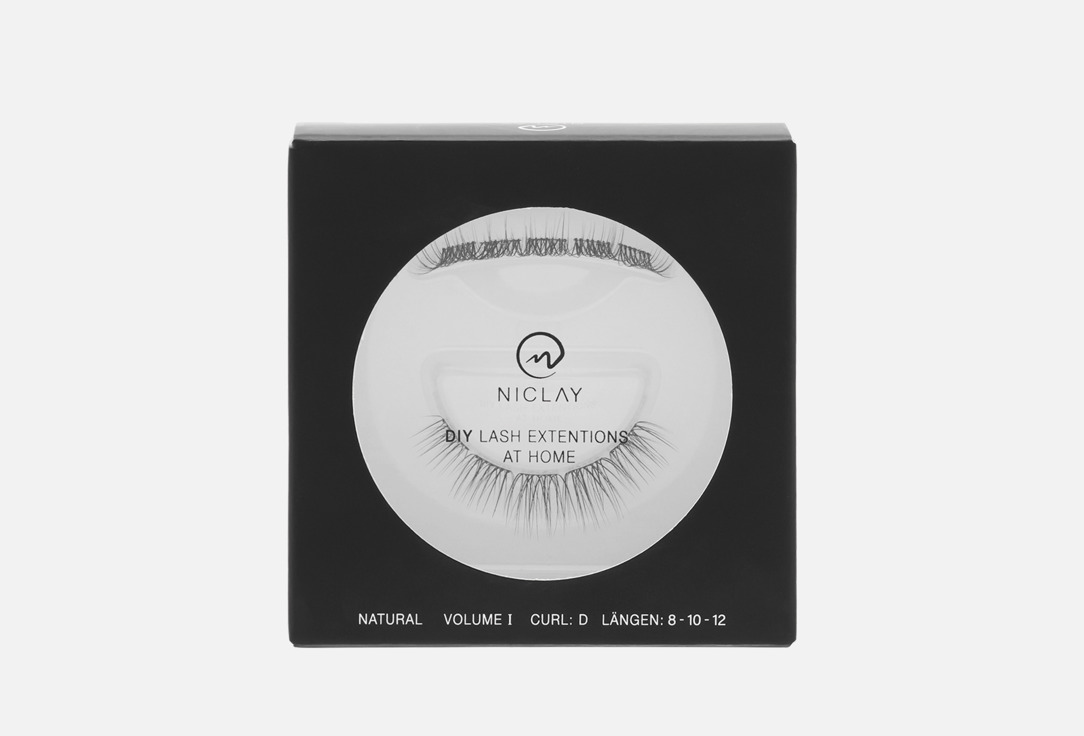 NICLAYS  False Eyelashes DIY Lash Minibox Natural D-Curl
