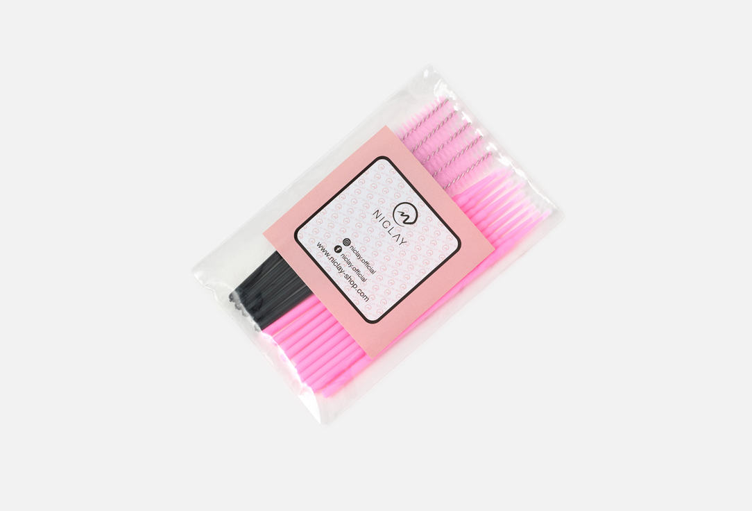 NICLAYS  Lash & Eyebrow brush set Micro Brushes & Mascara Brush Set