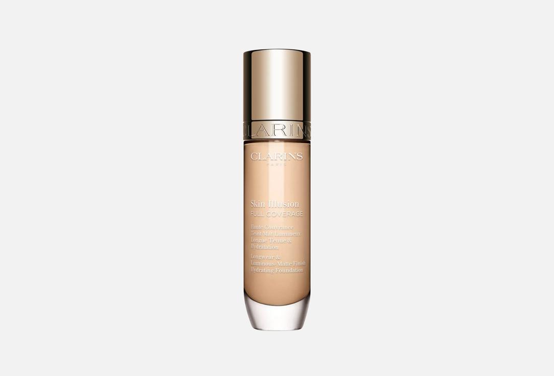 Clarins Longwear Matte Hydrating Foundation Skin Illusion Full Coverage 100.4N 30 ml Clarins Longwear Matte Hydrating Foundation Skin Illusion Full Coverage